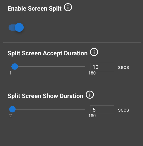 How to Enable and Configure Split Screen Function?